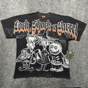 Civil Regime Nightmare Before Christmas Lock Shock Barrel Tee L Oversized NWT